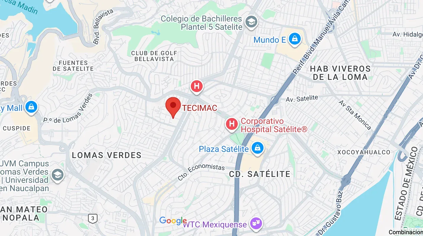 Tecimac location in Naucalpan, State of Mexico